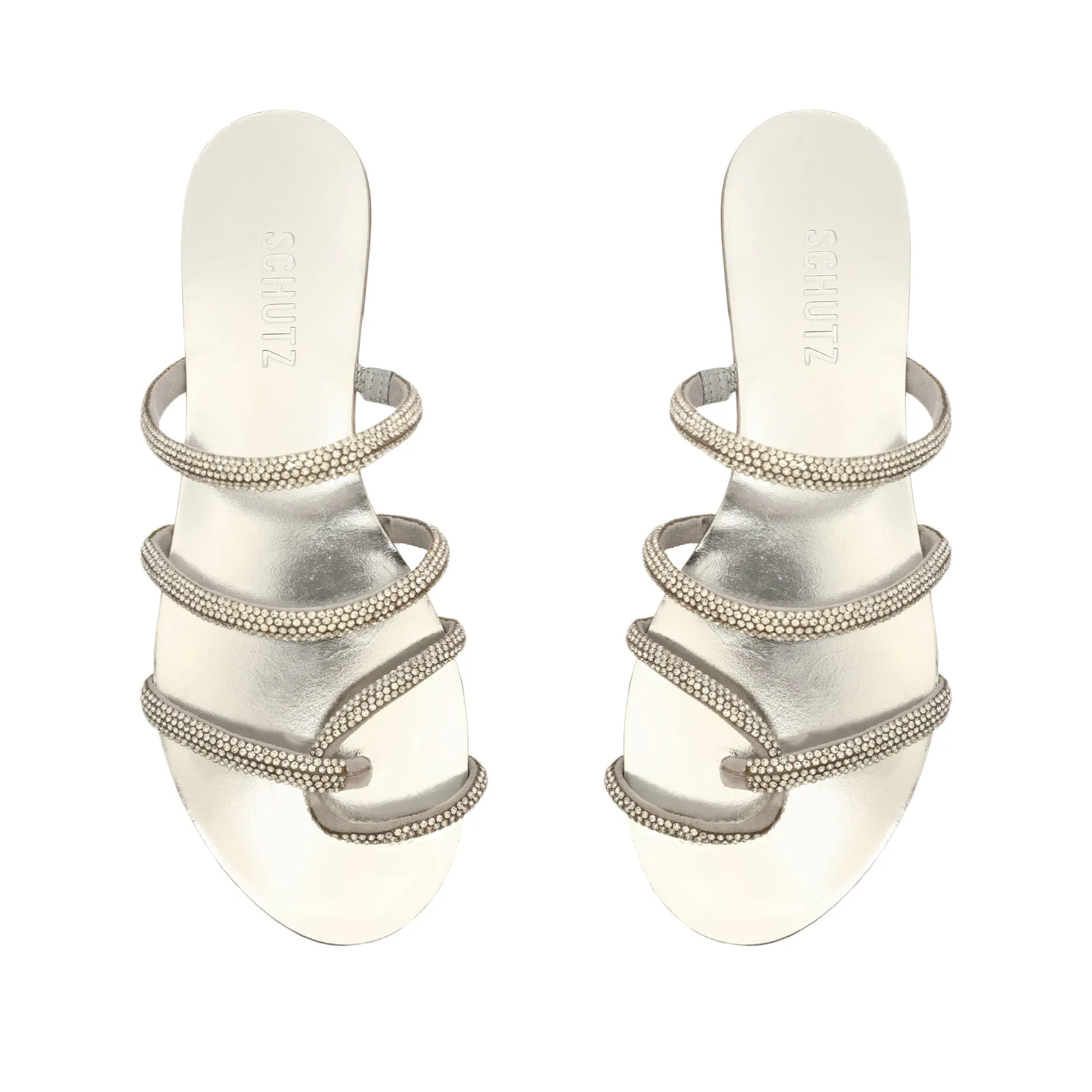 Phoebe Metallic Nappa Leather Sandal sold by SCHUTZ product image thumbnail 5