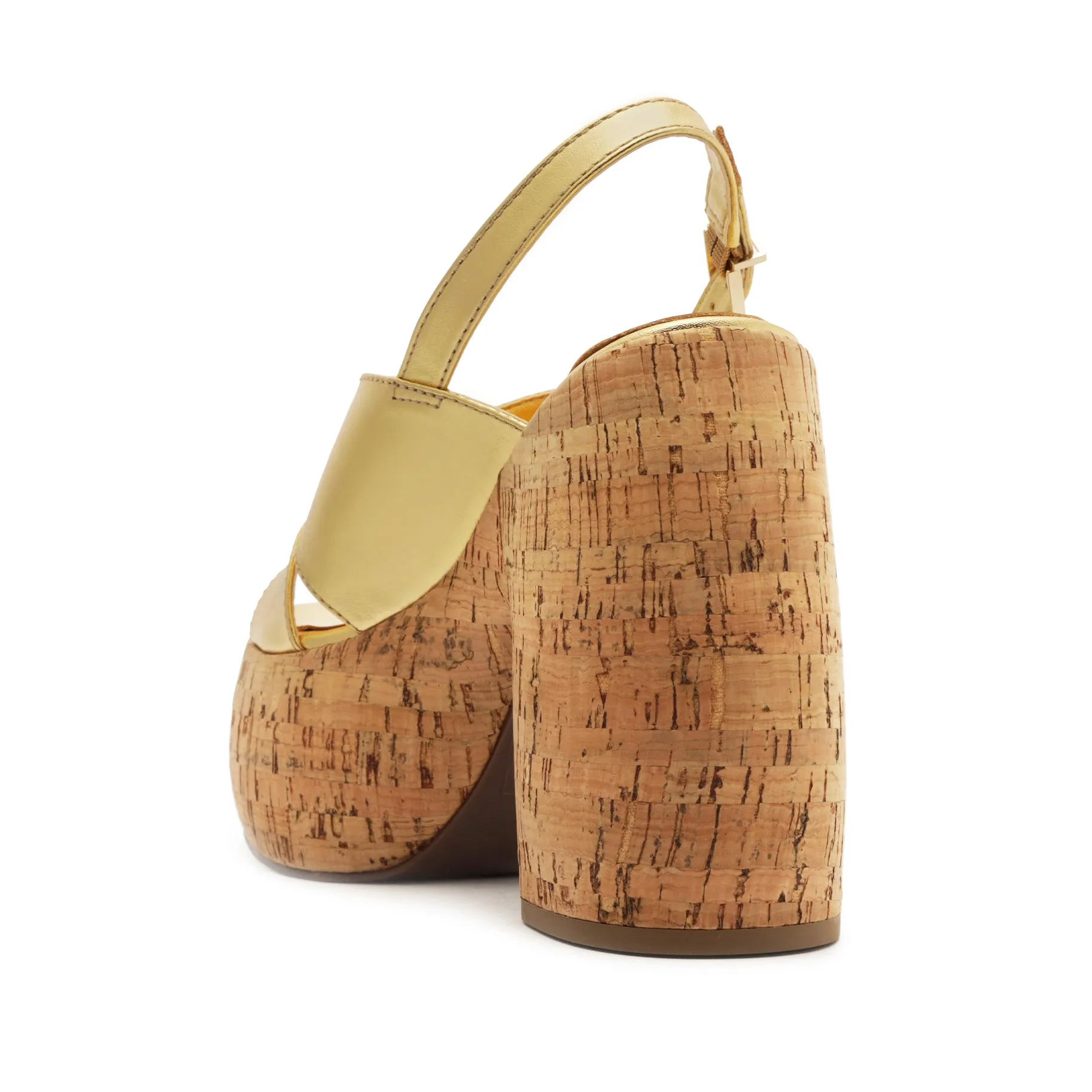 Velma Metallic Leather Sandal sold by SCHUTZ product image thumbnail 3