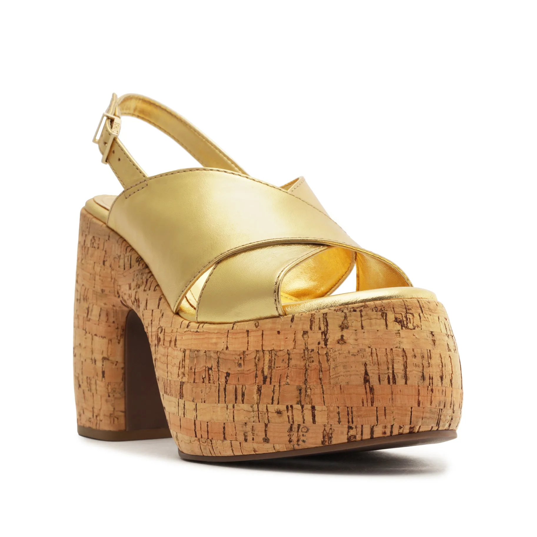 Velma Metallic Leather Sandal sold by SCHUTZ product image thumbnail 2