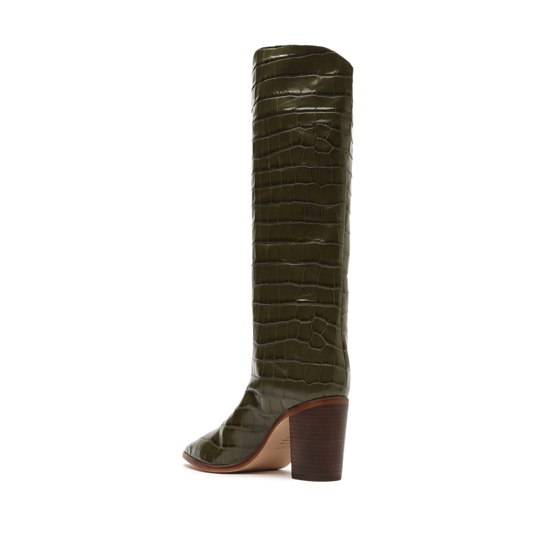 Maryana Block Crocodile-Embossed Leather Boot sold by SCHUTZ product image thumbnail 3