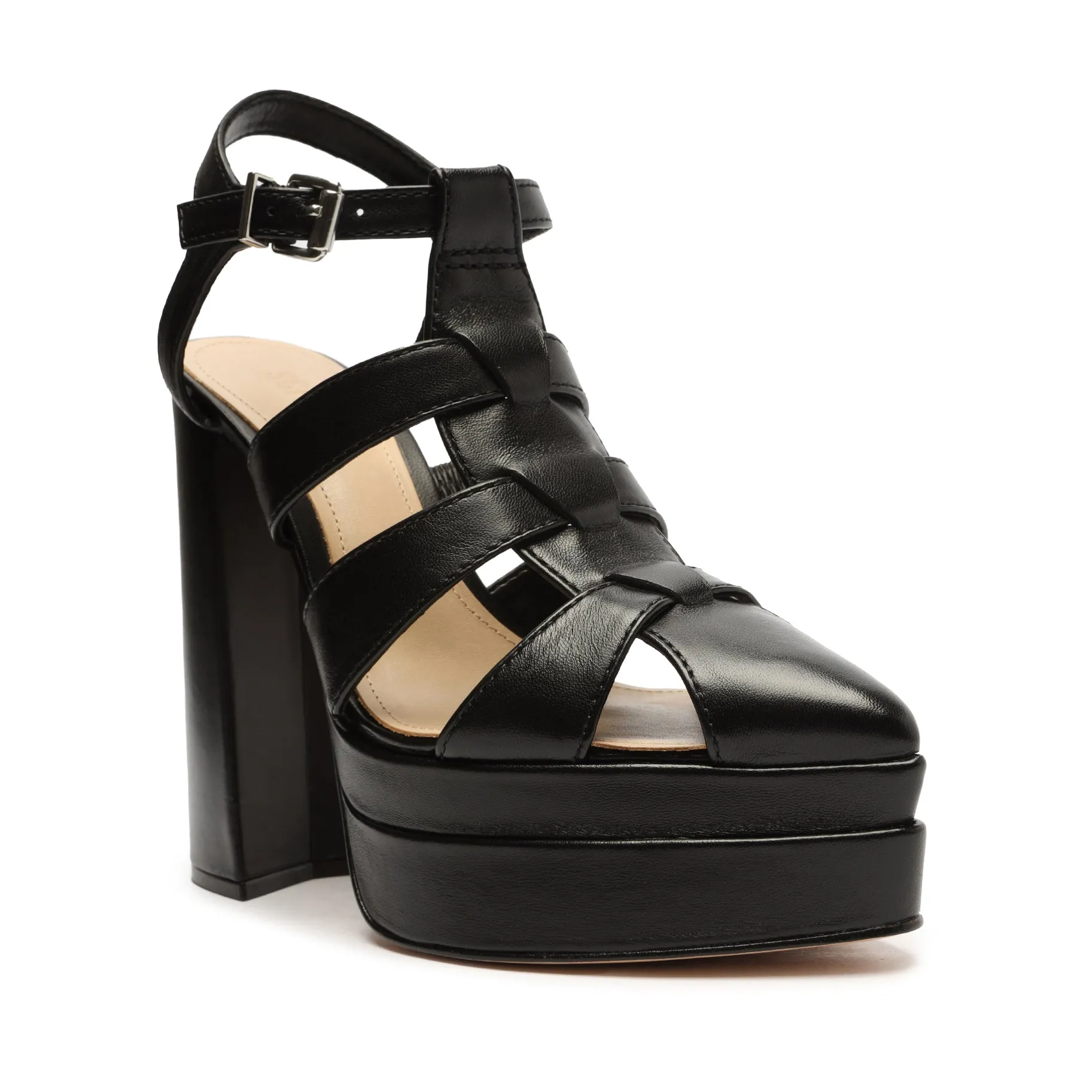 Daryl Platform Leather Pump sold by SCHUTZ product image thumbnail 2