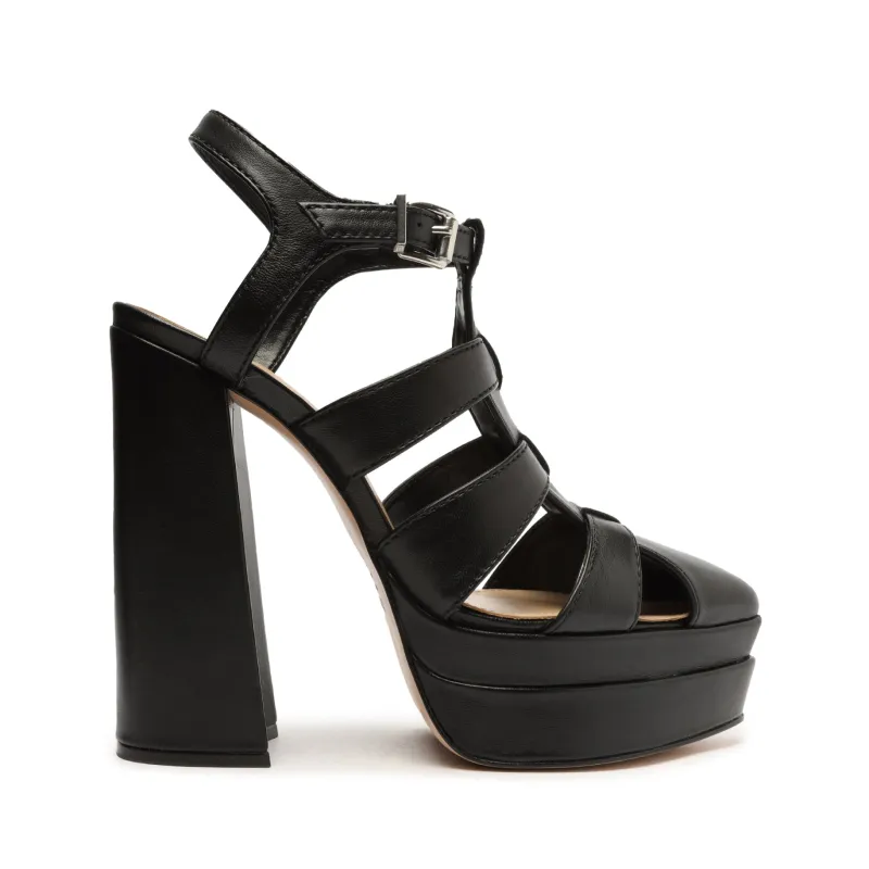 Daryl Platform Leather Pump made by SCHUTZ