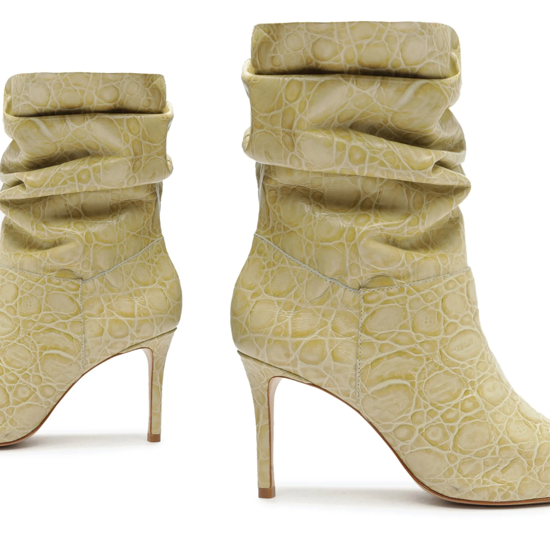Ashlee Crocodile-Embossed Leather Bootie sold by SCHUTZ product image thumbnail 4