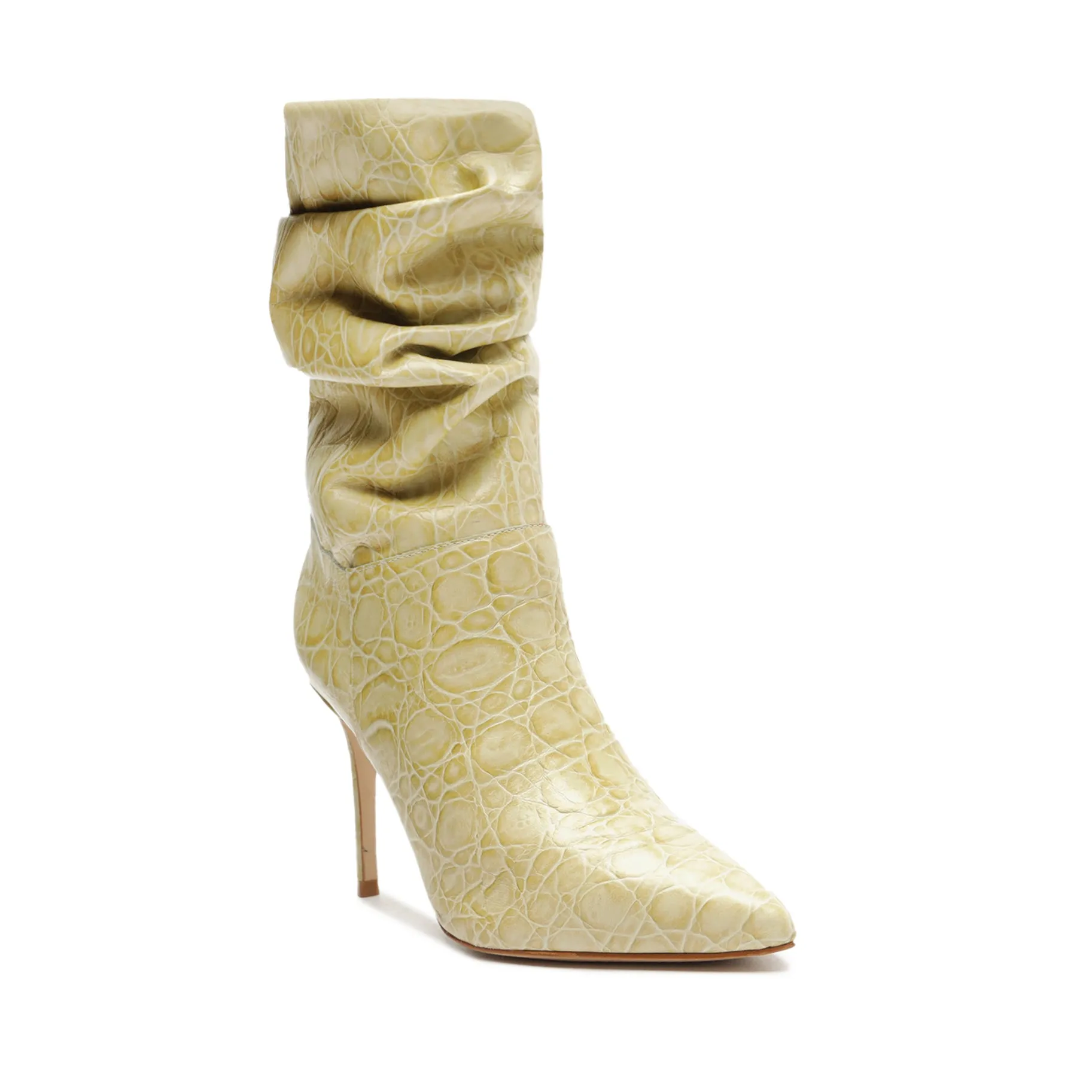 Ashlee Crocodile-Embossed Leather Bootie sold by SCHUTZ product image thumbnail 3