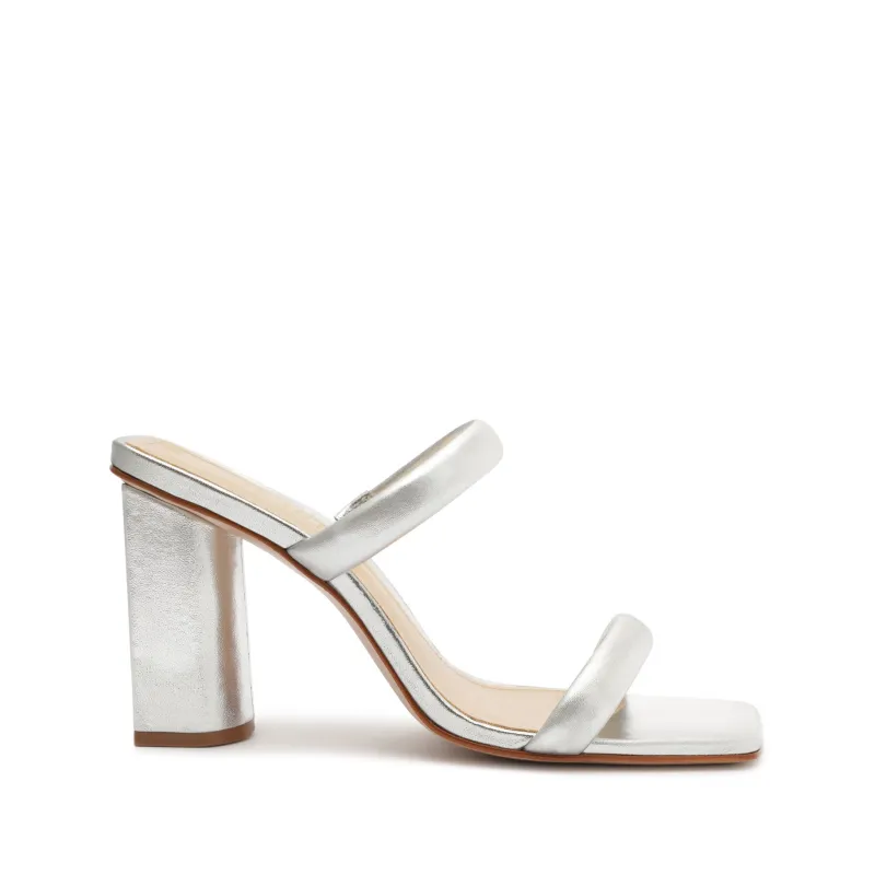 Ully Metallic Leather Sandal made by SCHUTZ