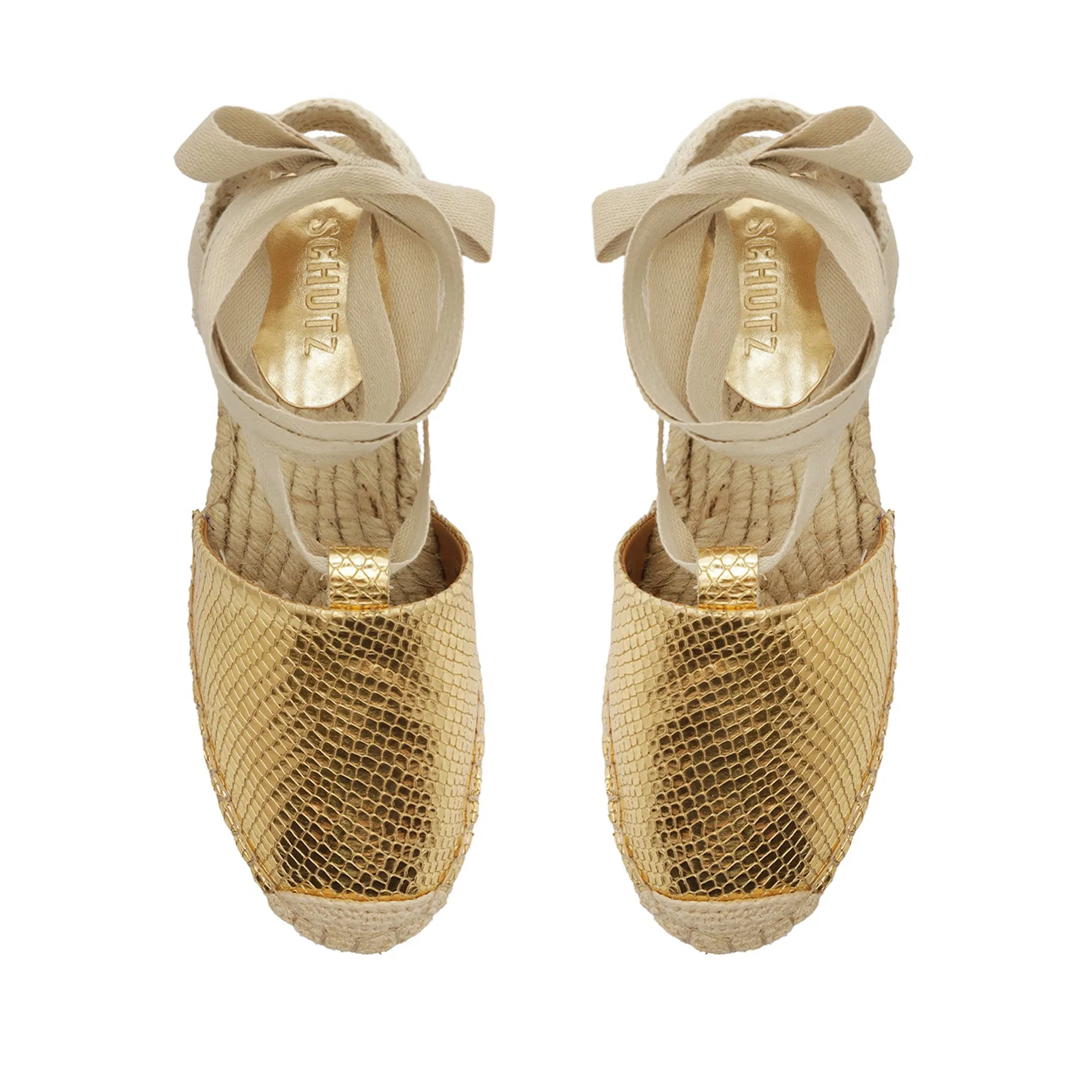 Greeca Metallic Leather Espadrille sold by SCHUTZ product image thumbnail 5