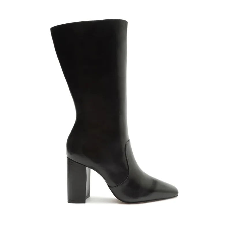 Camille Atanado Leather Bootie made by SCHUTZ