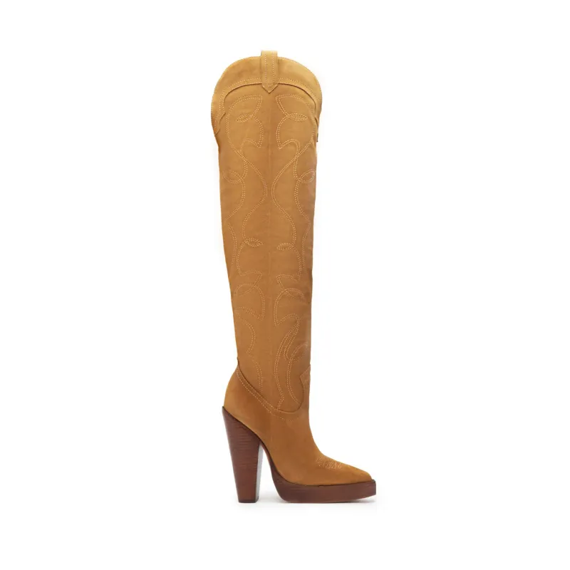 Meggy Over the Knee Suede Boot made by SCHUTZ