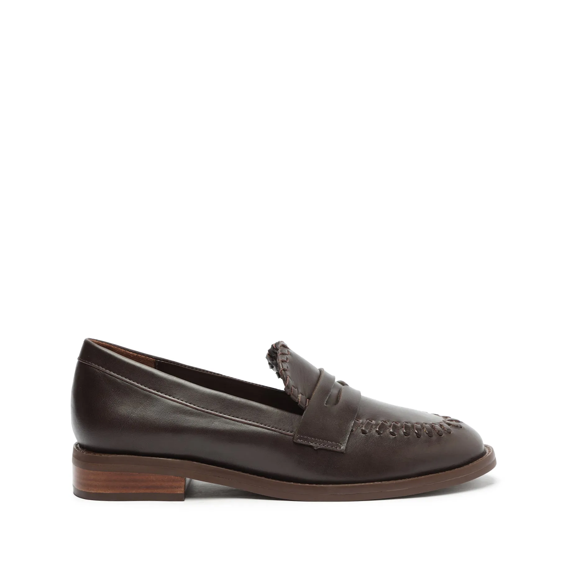 Lenon Leather Flat sold by SCHUTZ