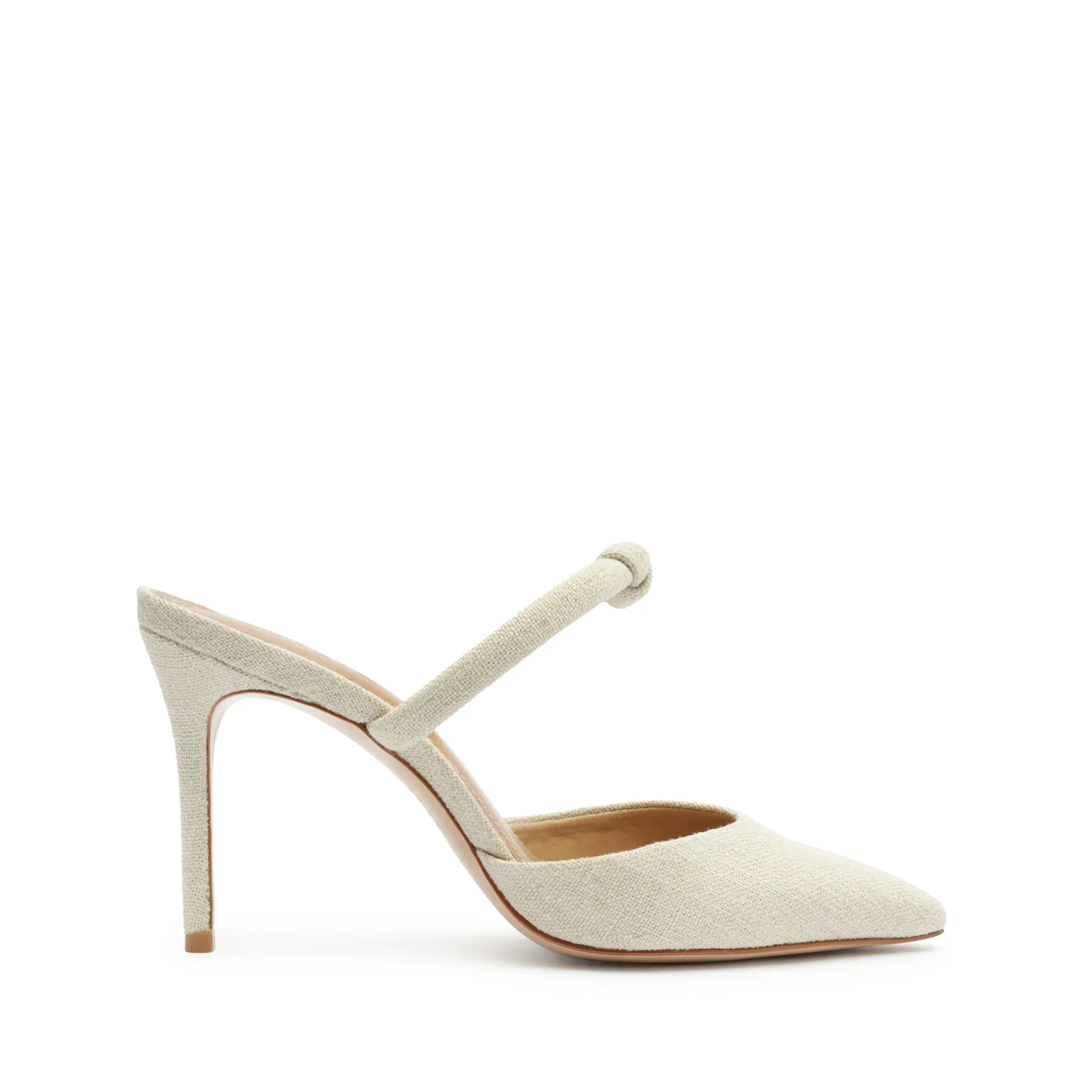Pearl Casual Linen Fabric Pump sold by SCHUTZ