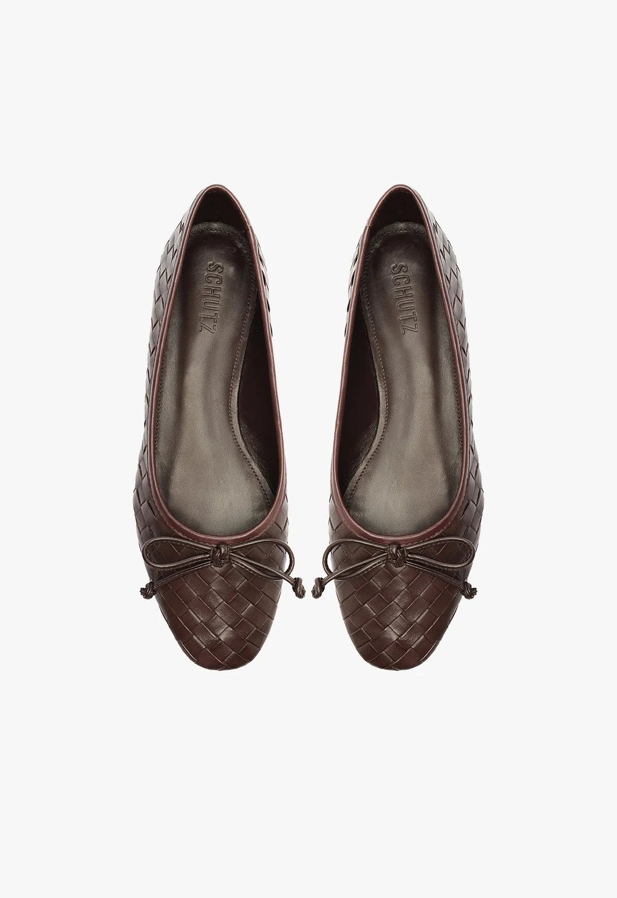 Arissa Woven Leather Flat sold by SCHUTZ product image thumbnail 5