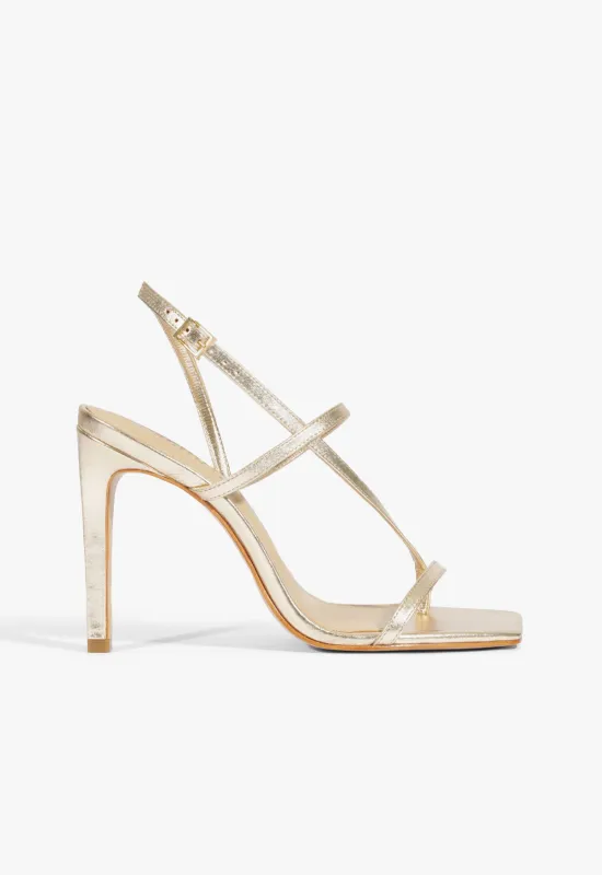 Heloise Metallic Sandal made by SCHUTZ