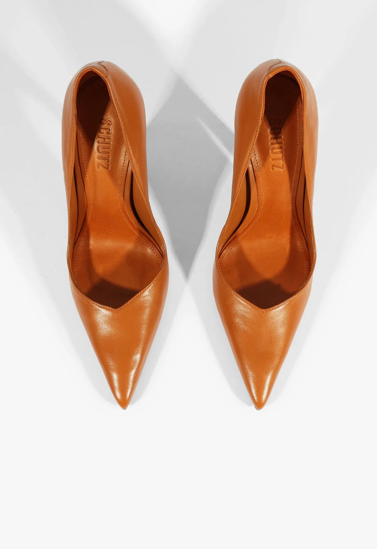 Lexi High Sculptural Brown Pump sold by SCHUTZ product image thumbnail 4
