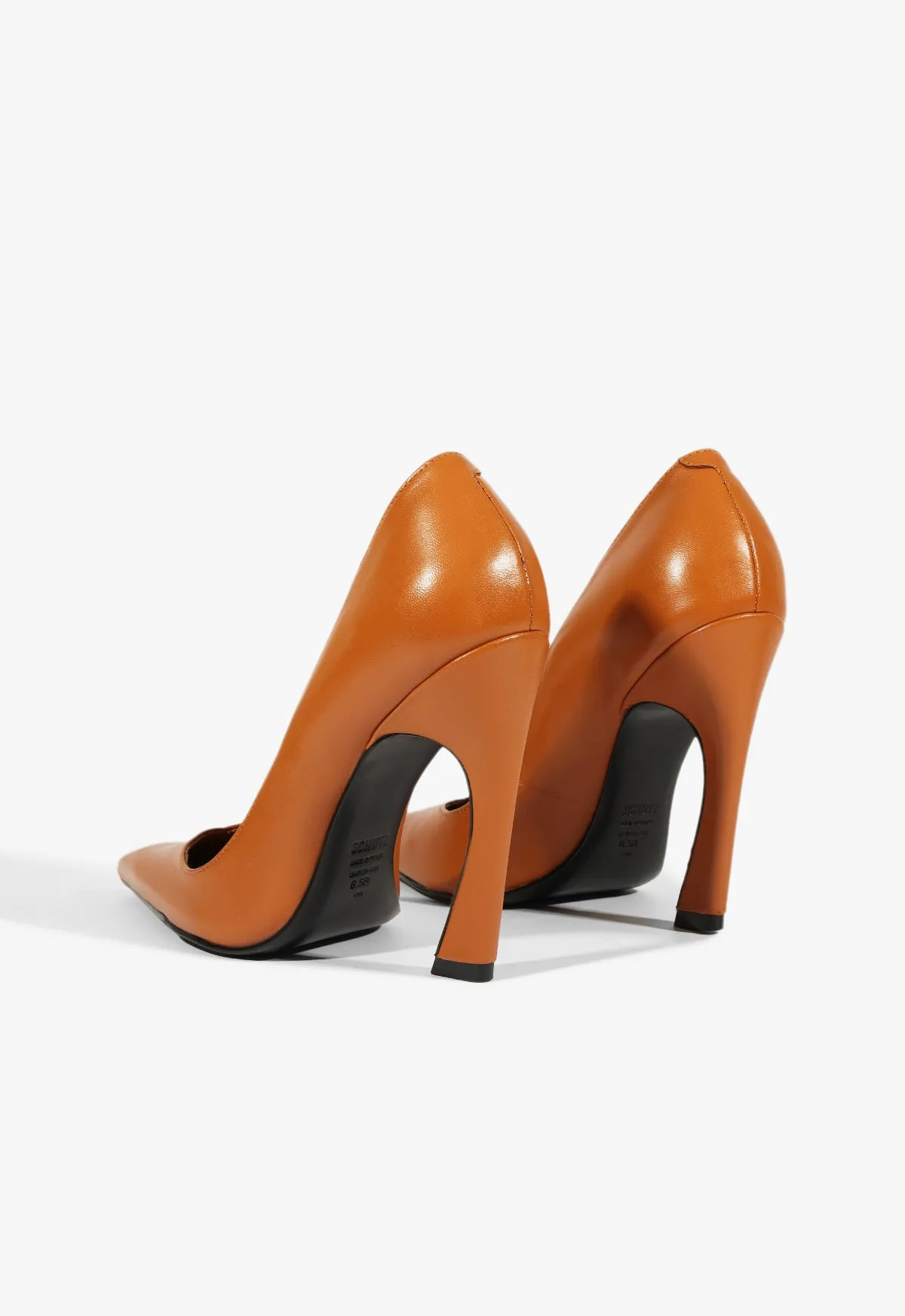 Lexi High Sculptural Brown Pump sold by SCHUTZ product image thumbnail 3