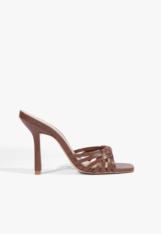 Tara Mule Leather Sandal made by SCHUTZ