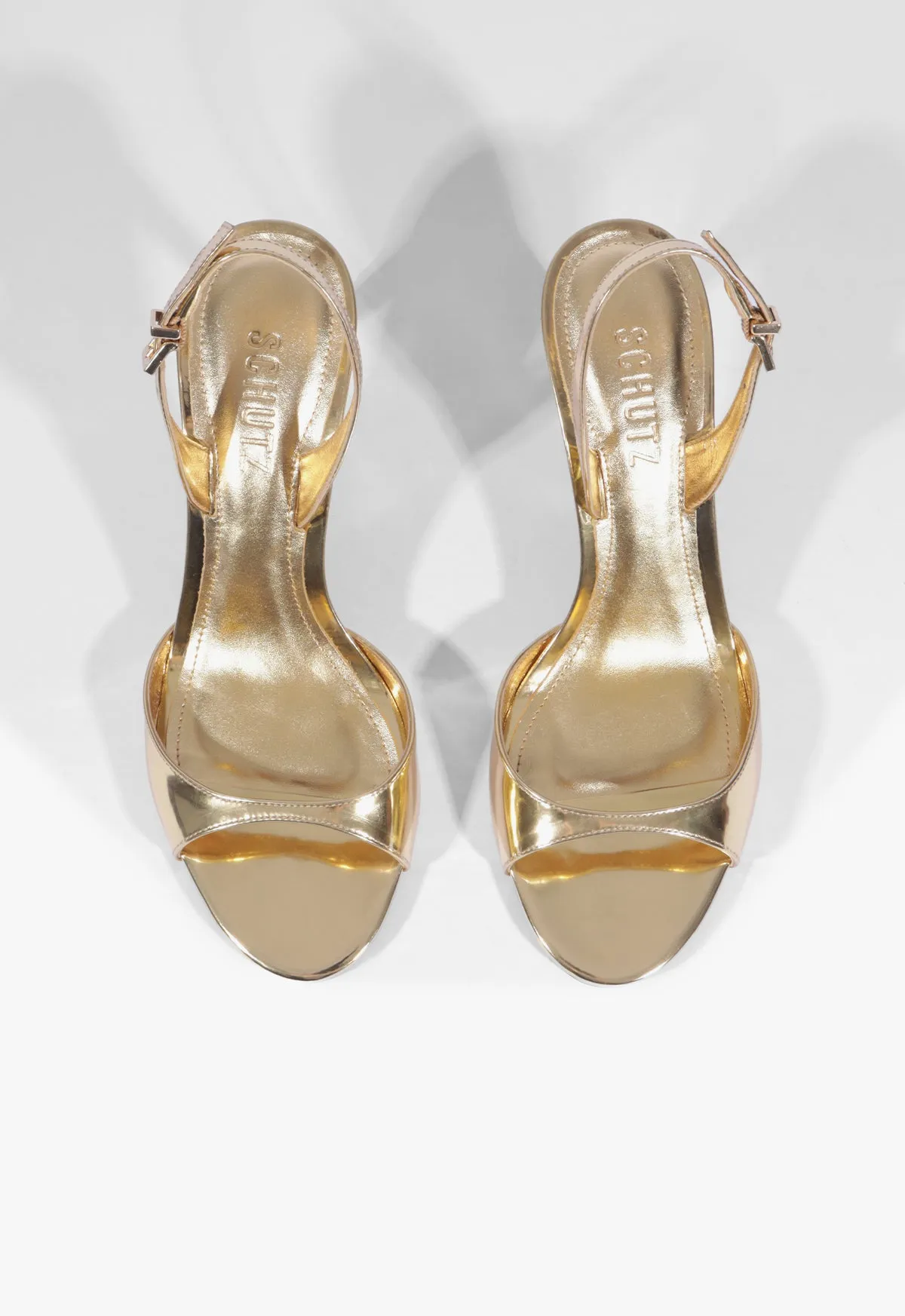 Scarlett Sling Buckle Metallic Sandal sold by SCHUTZ product image thumbnail 4
