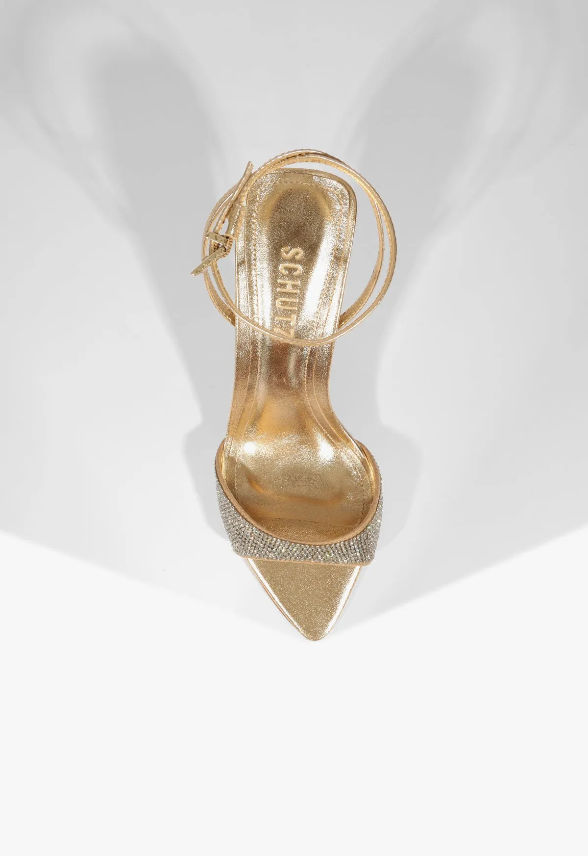 Elodie Buckle Shine Metallic Sandal sold by SCHUTZ product image thumbnail 4