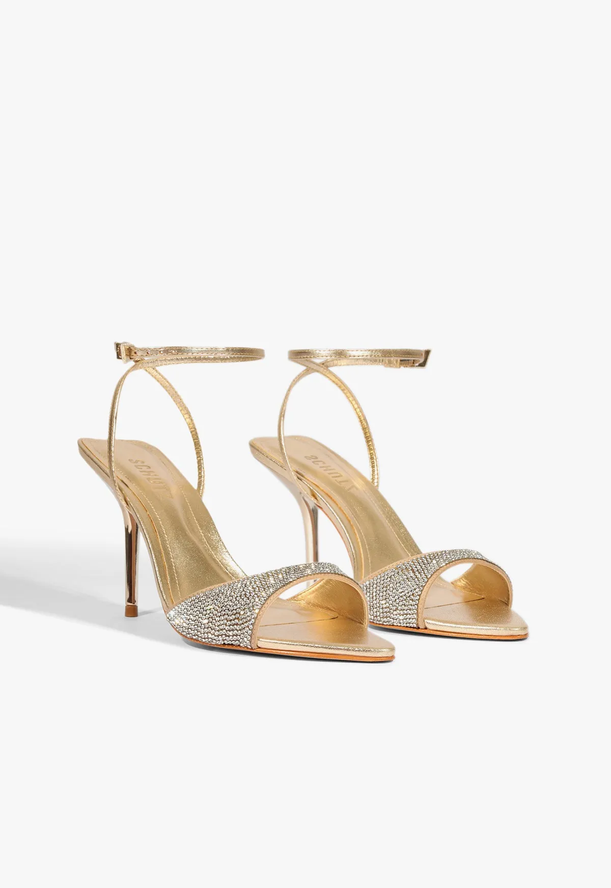 Elodie Buckle Shine Metallic Sandal sold by SCHUTZ product image thumbnail 2