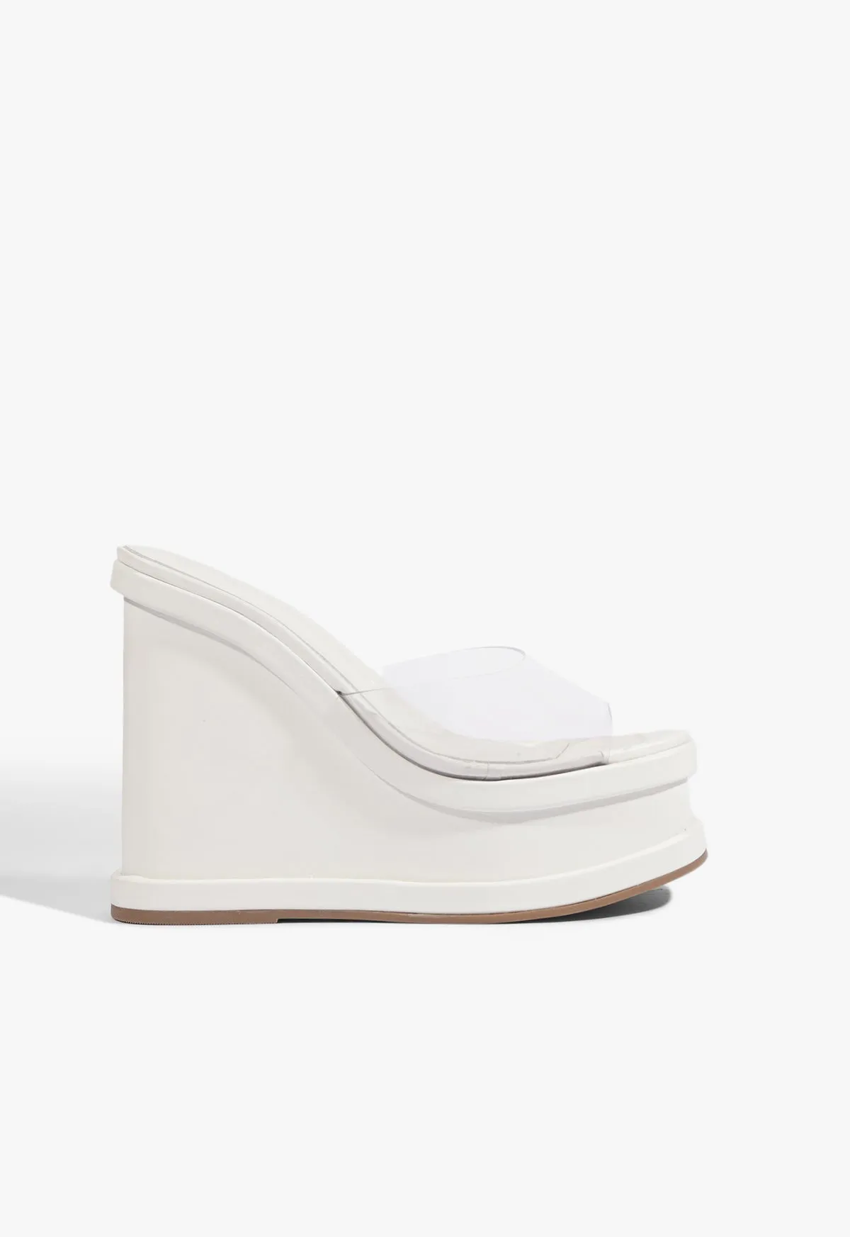 Dalle Vinyl Wedge Sandal sold by SCHUTZ