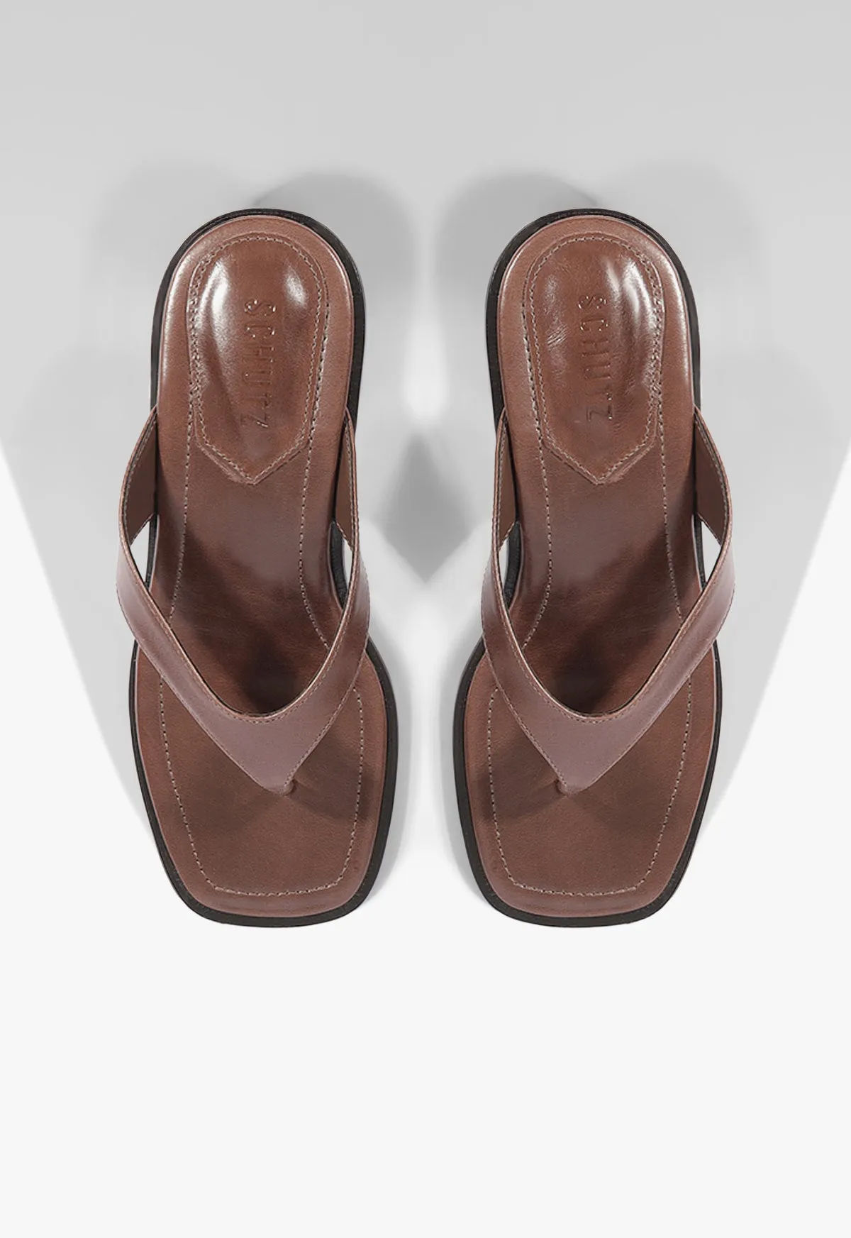 Arya Mid Leather Sandal sold by SCHUTZ product image thumbnail 4