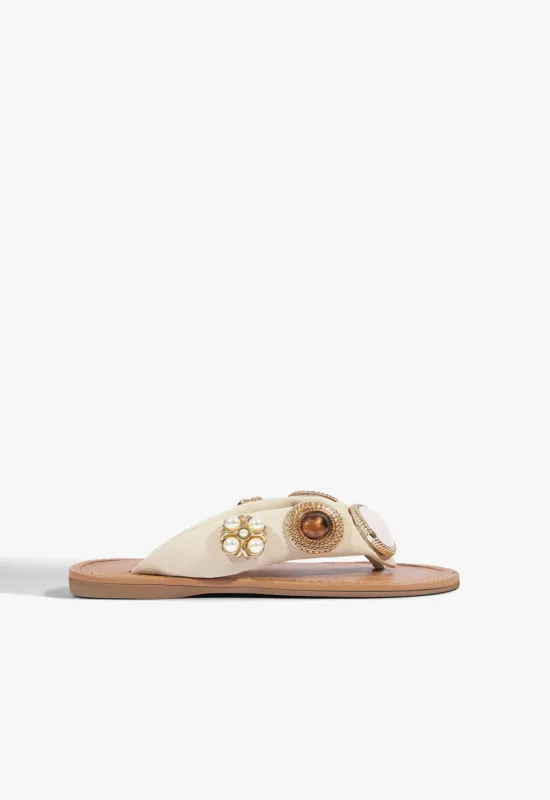 Aurea Suede Sandal made by SCHUTZ