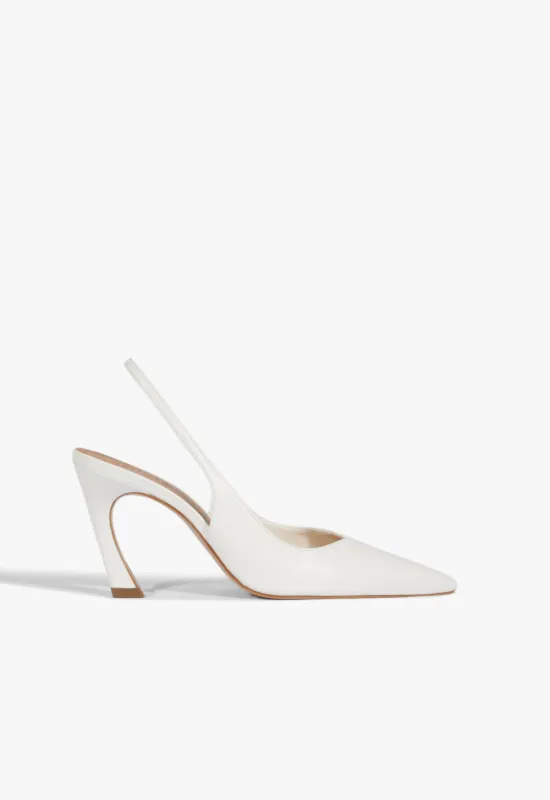 Lexi Sling Leather Flat made by SCHUTZ