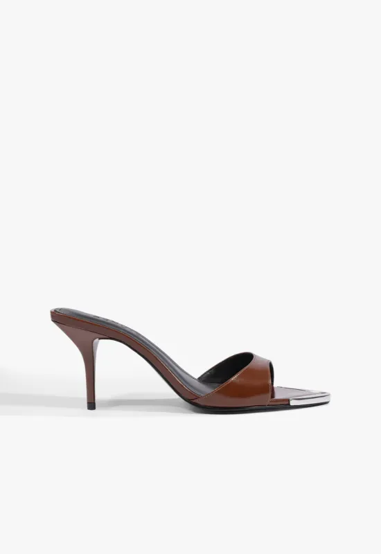 Elodie Chrome Sandal made by SCHUTZ