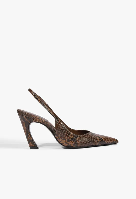 Lexi Sling Leather Pump made by SCHUTZ