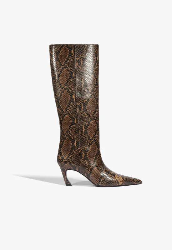 Lexi Mid Leather Boot made by SCHUTZ