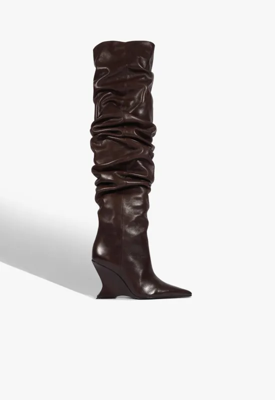 Siena OTK Slouch Leather Boot made by SCHUTZ