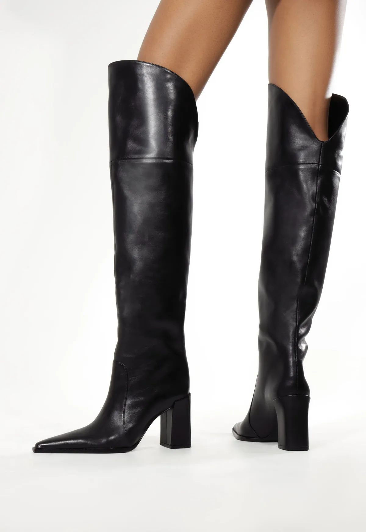 Raffaela OTK Leather Boot sold by SCHUTZ product image thumbnail 2