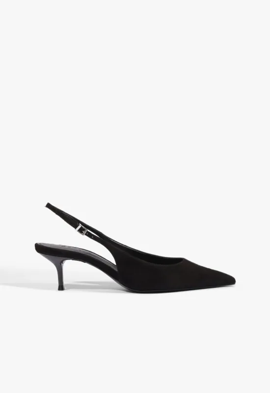 Paola Mid Leather Pump made by SCHUTZ