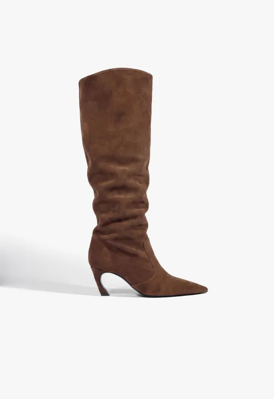 Lexi Mid Slouch Leather Boot made by SCHUTZ