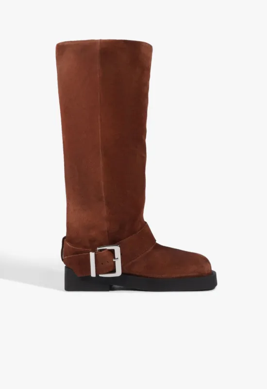 Patrice Up Suede Boot made by SCHUTZ
