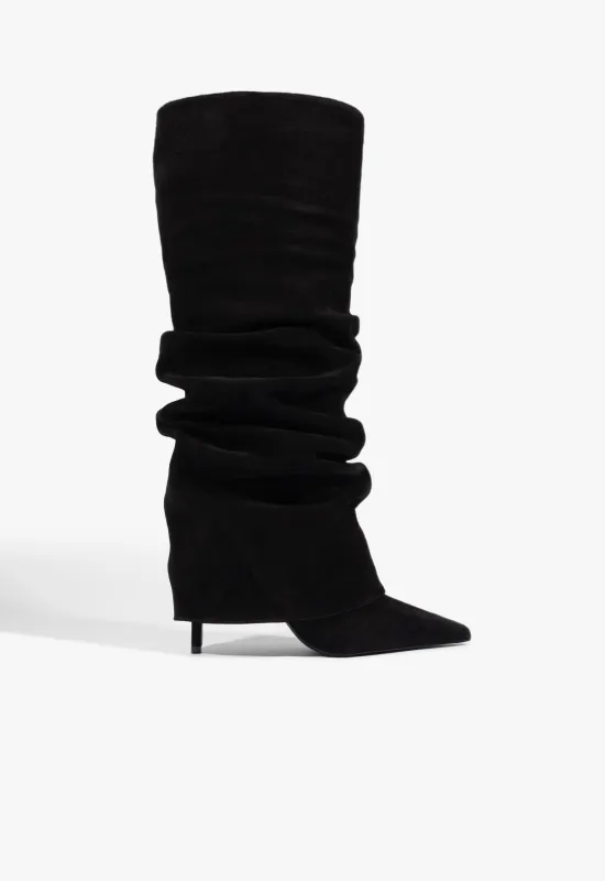 Mikki Up Cloak Suede Boot made by SCHUTZ