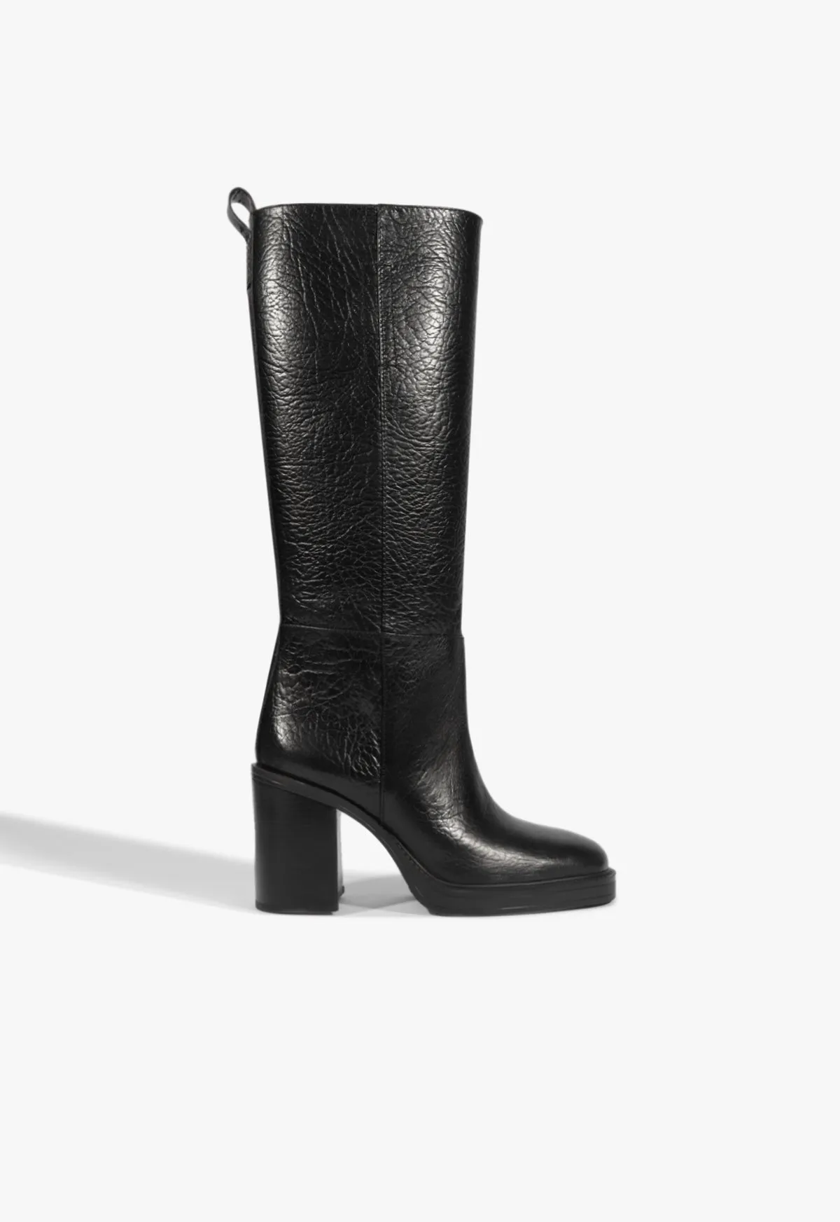 Laurance Up Leather Boot sold by SCHUTZ