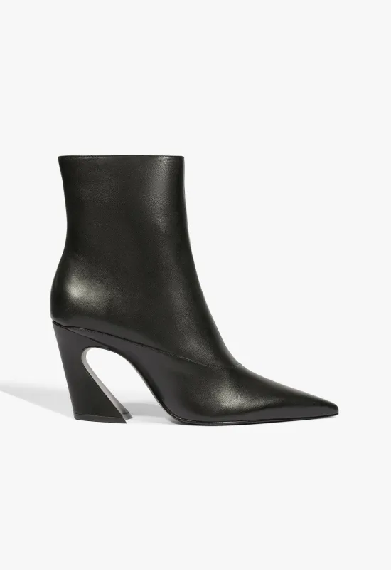 Lexi Mid Leather Bootie made by SCHUTZ
