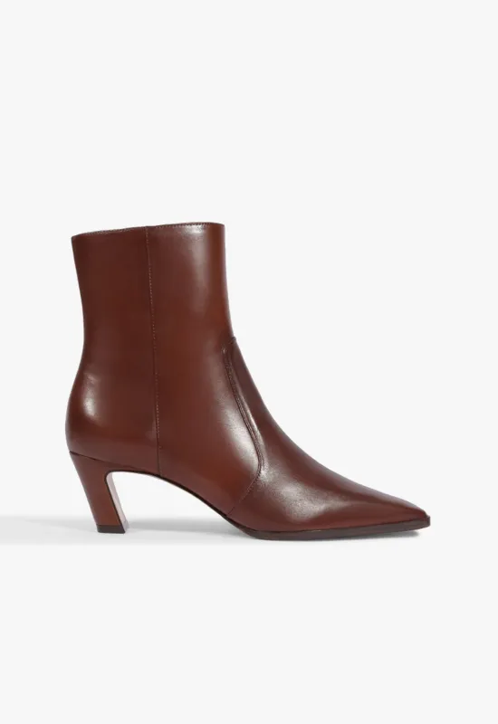 Delila Leather Bootie made by SCHUTZ