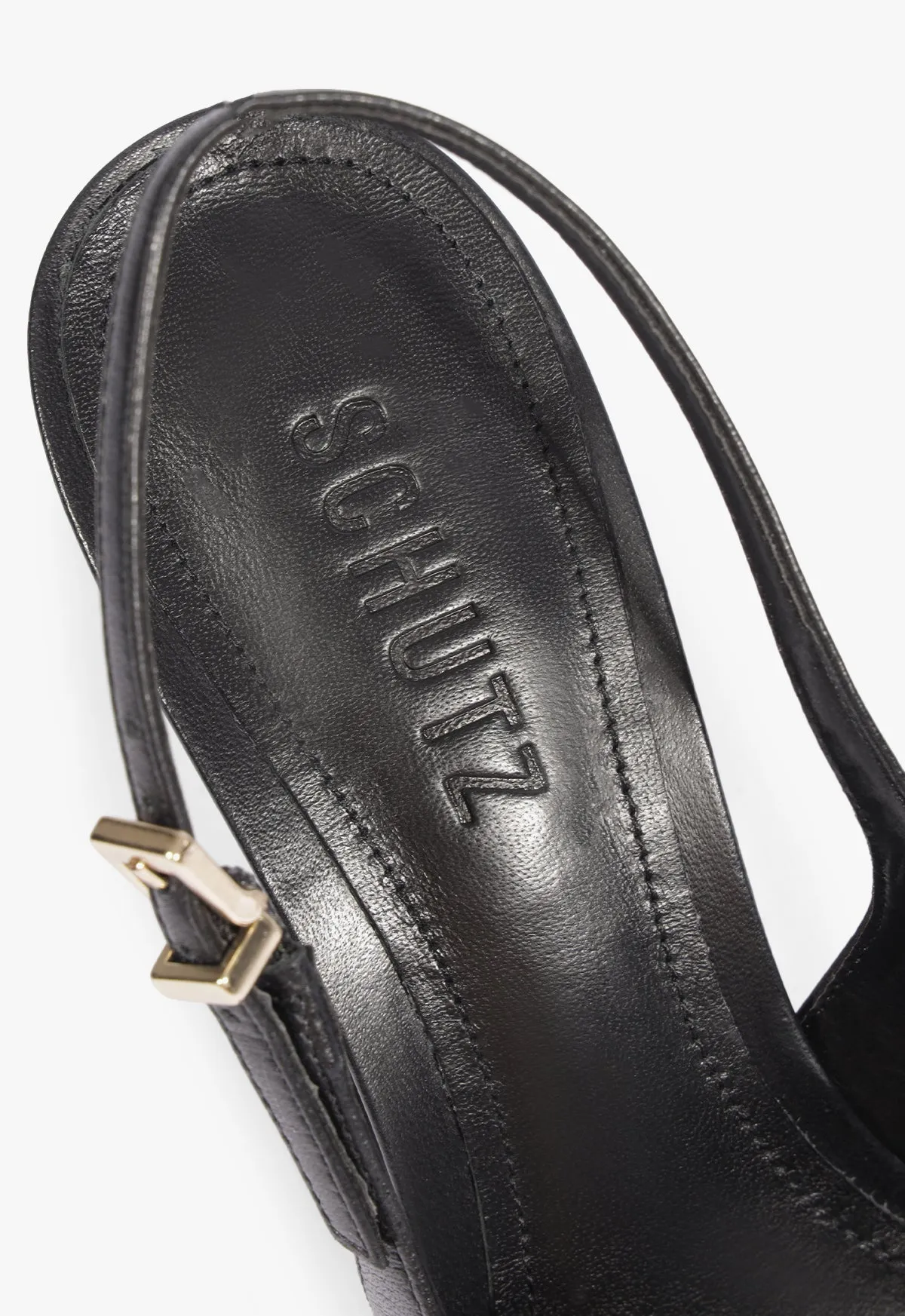 Lexi Sling Block Leather Pump sold by SCHUTZ product image thumbnail 5