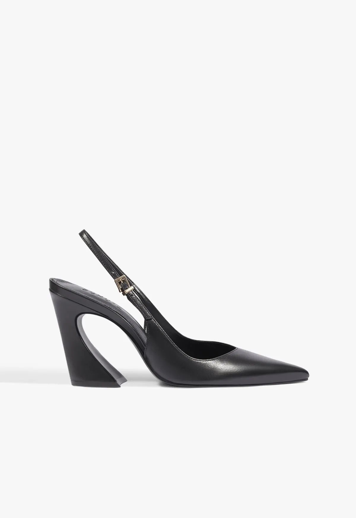 Lexi Sling Block Leather Pump sold by SCHUTZ