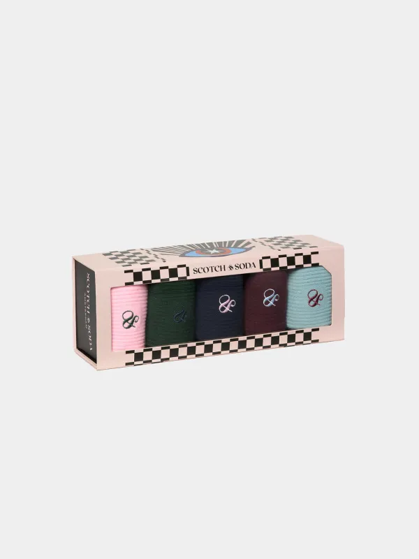 5-pack crew socks box set sold by Scotch & Soda