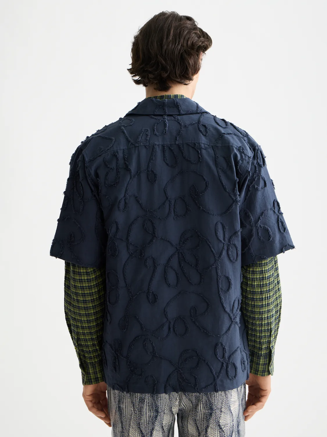 Jacquard short sleeved shirt sold by Scotch & Soda product image thumbnail 3