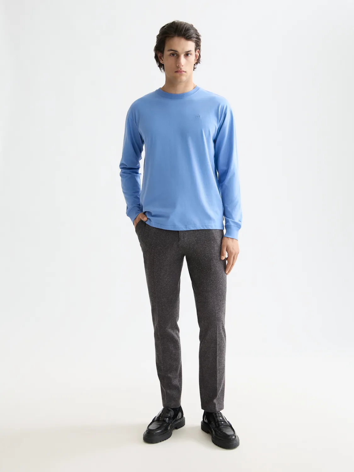 Logo long sleeved t-shirt sold by Scotch & Soda product image thumbnail 4