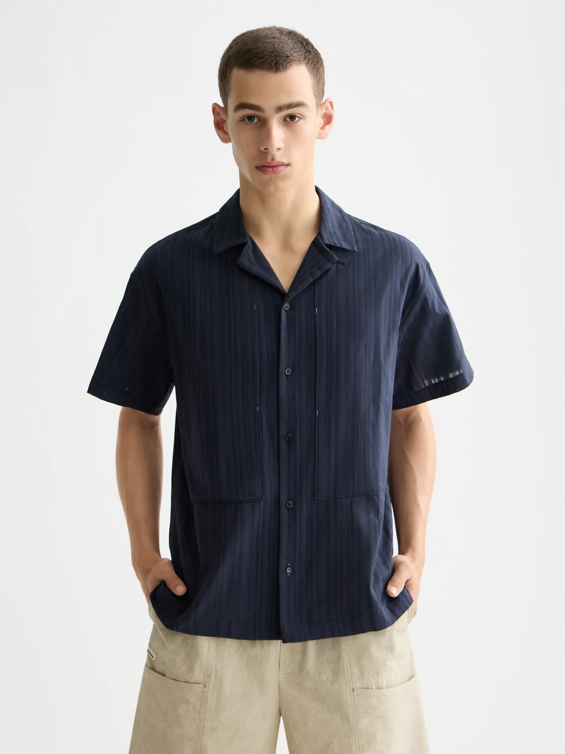 Striped short sleeved shirt sold by Scotch & Soda