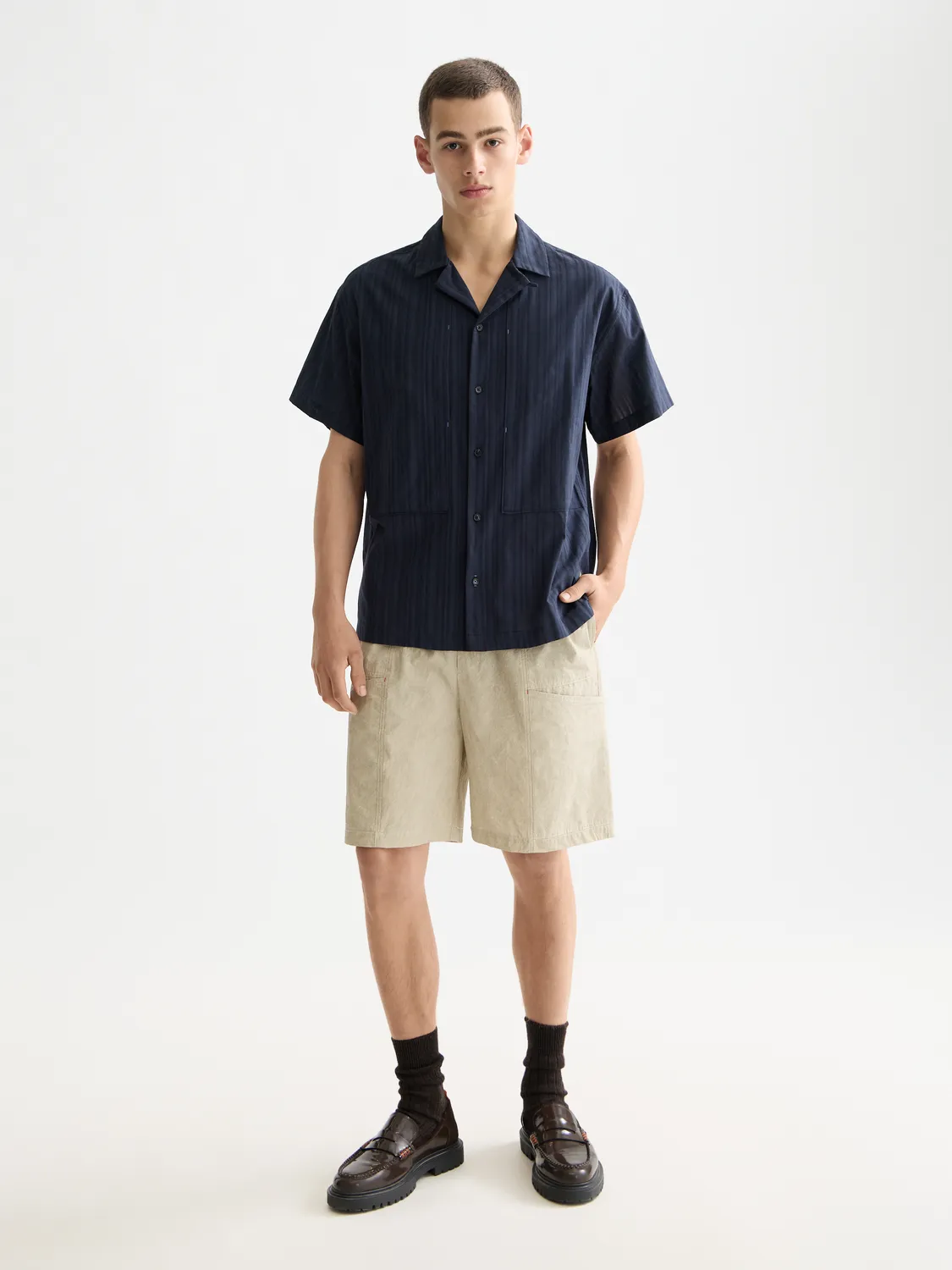 Striped short sleeved shirt sold by Scotch & Soda product image thumbnail 4