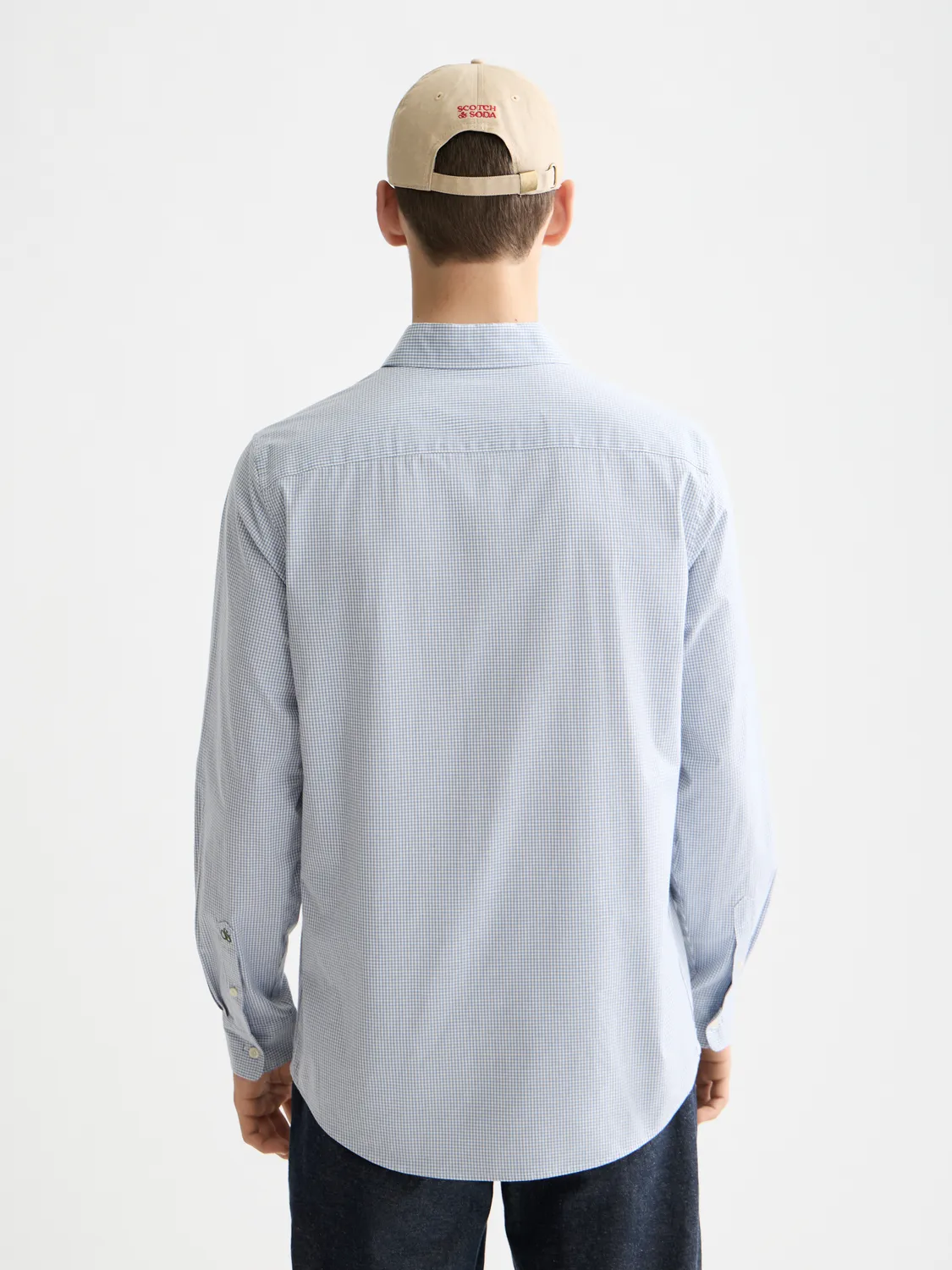 Check poplin shirt sold by Scotch & Soda product image thumbnail 3