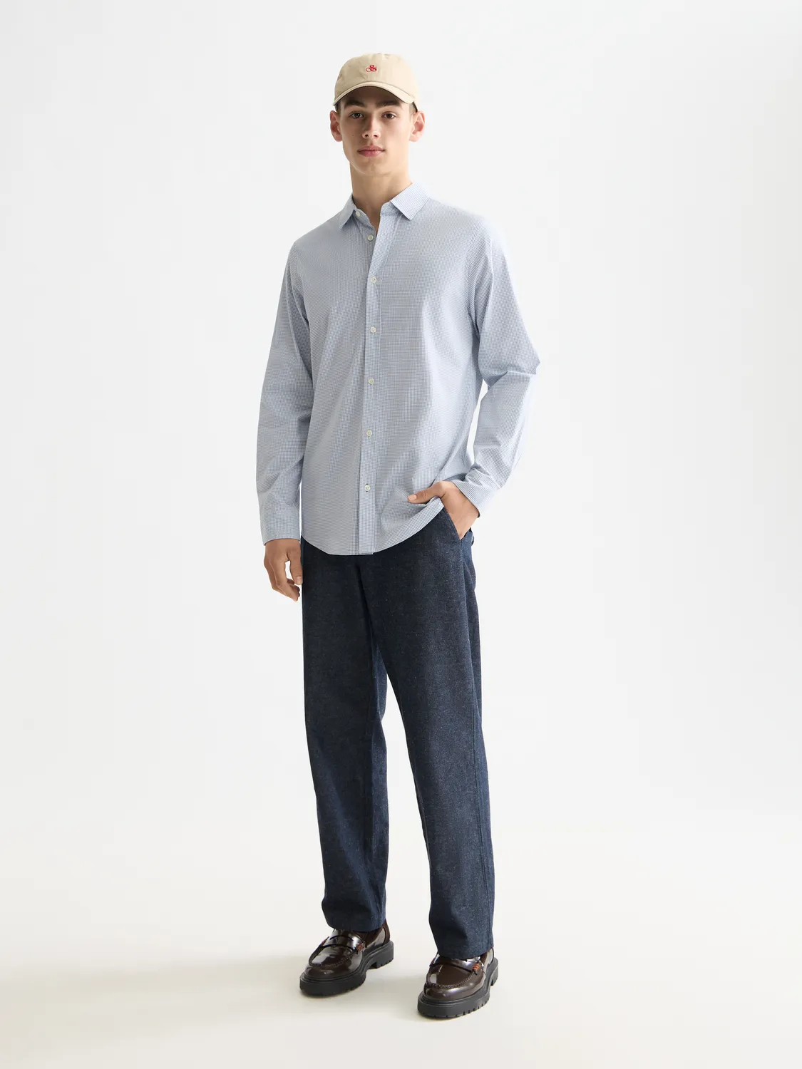 Check poplin shirt sold by Scotch & Soda product image thumbnail 4