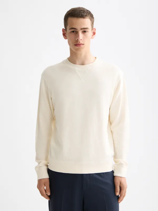 Garment-dyed sweatshirt sold by Scotch & Soda