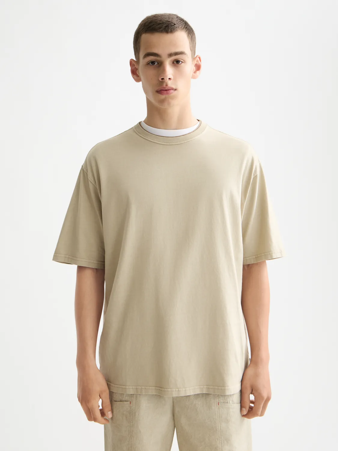 Garment-dyed t-shirt sold by Scotch & Soda