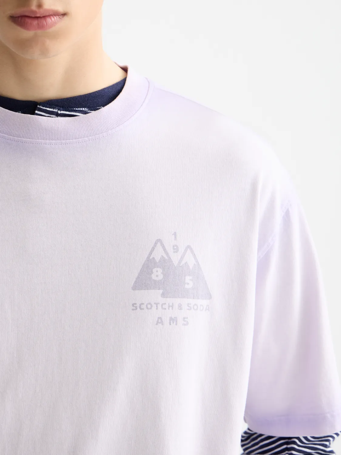 Garment-dyed t-shirt sold by Scotch & Soda product image thumbnail 5